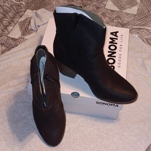 Sonoma Women's Elegant Black Ankle Booties
